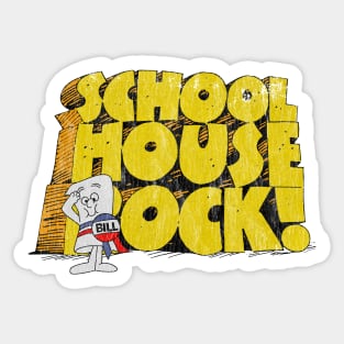 Distressed Schoolhouse Rock Sticker